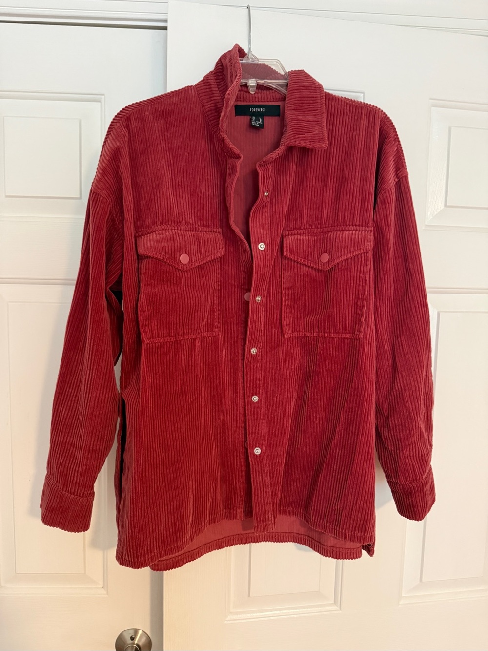 Red Corduroy Shacket